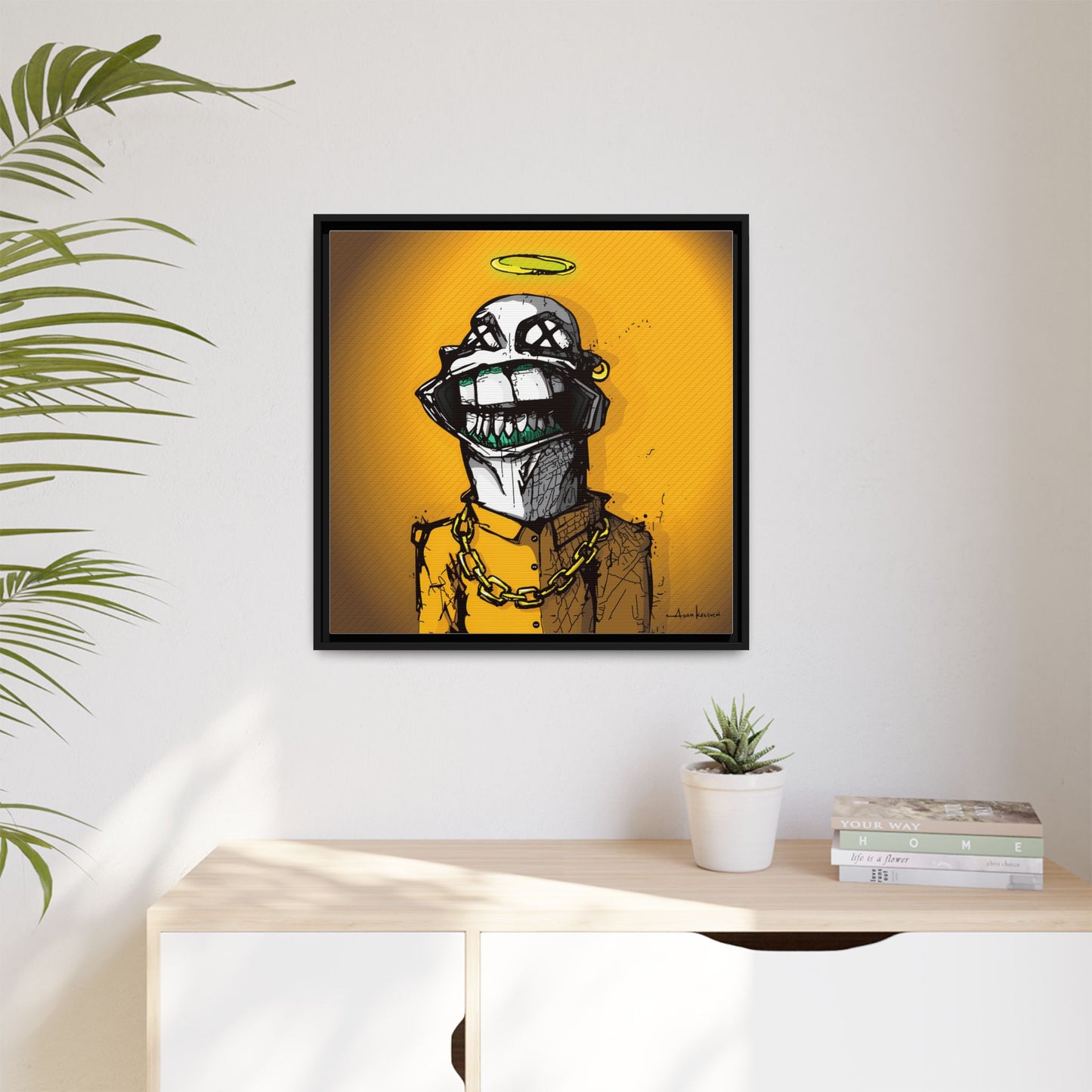 Creep #139 - Gallery Canvas Wraps, Square Frame