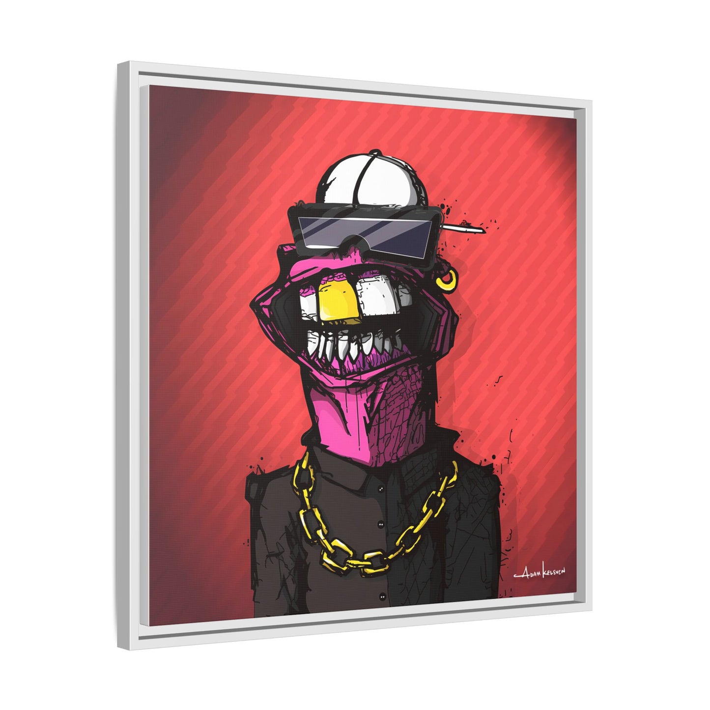 Creep #063 - Gallery Canvas Wraps, Square Frame