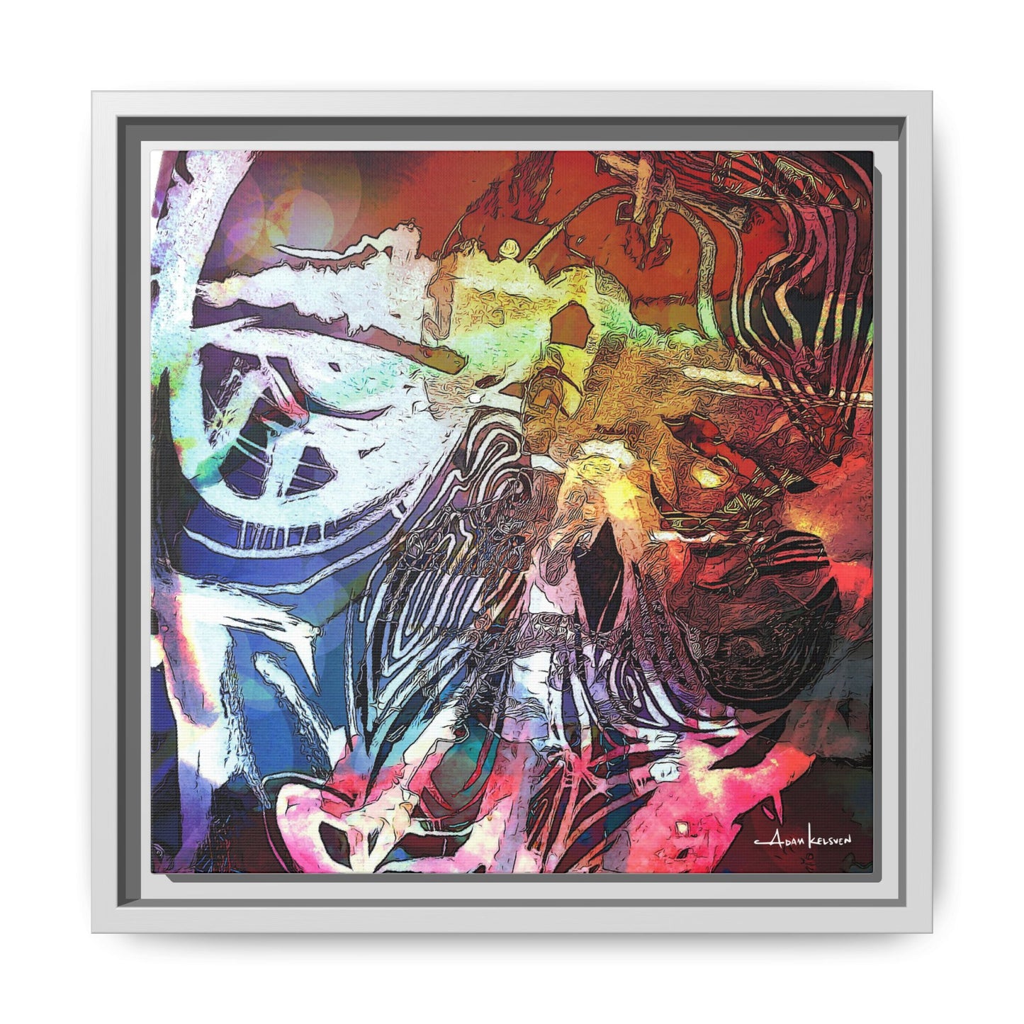 Machine - Gallery Canvas Wrap, Square Frame